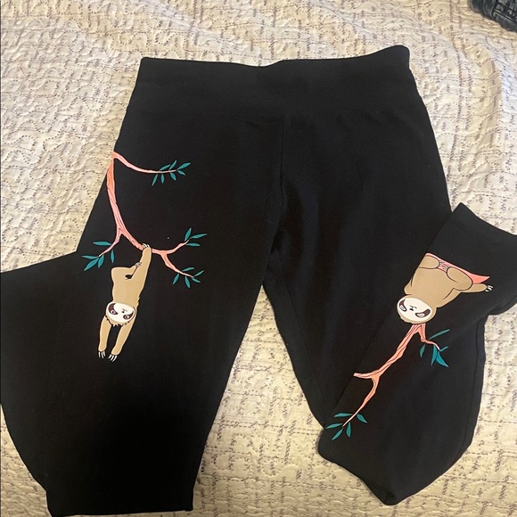 Justice Other - Justice Black Sloth Print Leggings